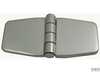 Bisquit shaped hinge 36x76mm s/steel<