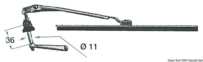 Handscheibenwischer 280 mm - Osculati 1915000