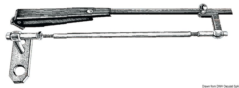 VA-Stahl Parallelogrammarm f. Scheibenw.381/432 mm - Osculati 1915245