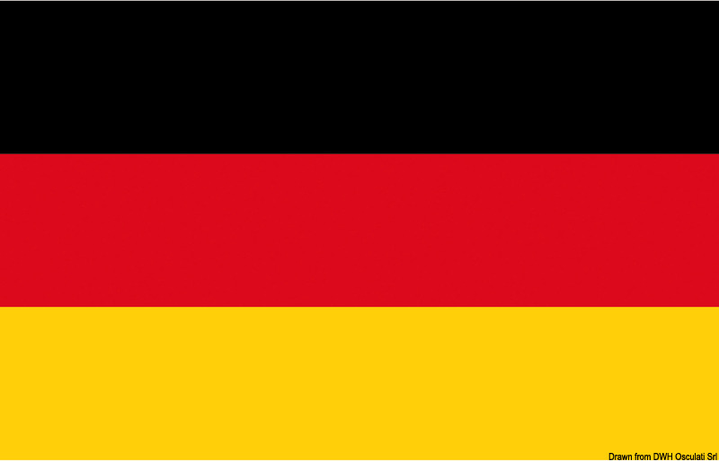 Flagge Deutschland 30 x 45 cm - Osculati 3545402
