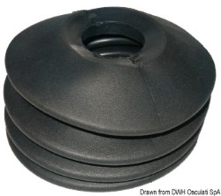 Rubber bellow for hauling hook 