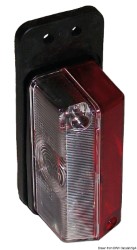Clearance light rubber base white/red 