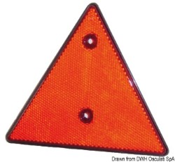 Triangulär katadioptriska ljus 70 mm