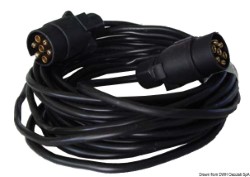 Extension cable for trailer 2 plugs/7 poles 10 m 