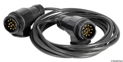 Extension cable for trailer 2 plugs/13 poles 5 m 