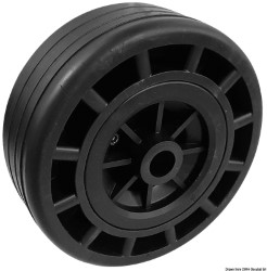 Wheel w/technopolymer core rubber coating Ø195mm 