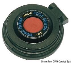 Foot-switch para molinete, rojo / negro