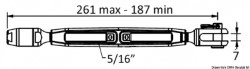 Обтегач с хромирана отворена клетка Ø 4 мм 