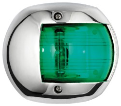 Classic 20 LED Navigationslicht - 112,5° rechts Va-Stahl Deckel