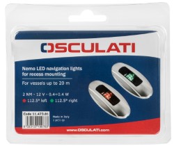 NEMO LED navigačné svetlá -ľavé+pravé 112,5 Blister - montáž do zápustky
