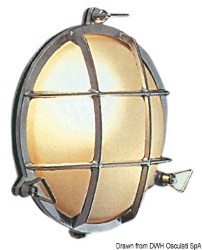 Chromed brass watertight spotlight 