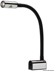 Articulated reading LED spotlight black silicone 