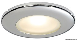 Lámpara LED empotrable de techo Capella II, blanco pulido espejo 