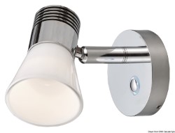 Dimmende LED-lamp aluminium + glazen diffusor