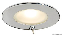 Atria II LED-infälld taklampa spegelpolerad IP40 
