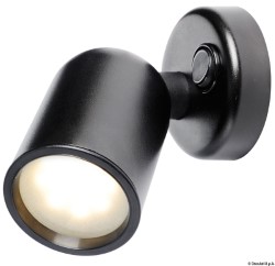 Articulated LED spotlight ABS black 