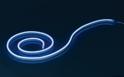 Barra luminosa led flessibile Neon 12V blu 