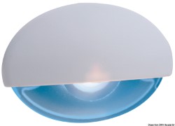 Steeplight blue LED courtesy light white body 