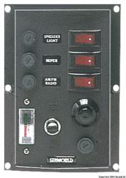 3 interruptores + cuerno panel vertical