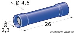 Predizolirane ženski priključek 1-2,5 mm²