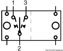 El interruptor (ON) -OFF- (EN) unipolar 12 V 2 lam