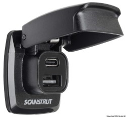SCANSTRUT Flip Pro USB-A and USB-C watertight socket 
