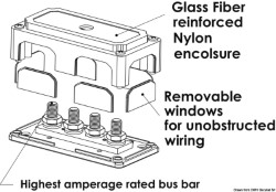 Bus-Bar Hochleistungsklemme 4 x 10 mm 