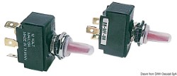 Toggle switch, lighted ON/OFF/ON 