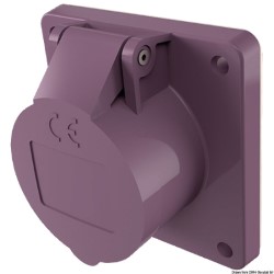 Flush socket/plug w/screw terminals 12/24V 