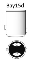 Λαμπτήρας LED BAY15D 12/24 V 25 W ισοδύναμο