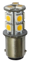 LED-lampa 12/24 V BA15d 2 W 140 lm