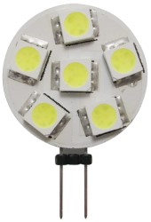 6-LED-lampa G4 sidoanslutning Ø 24 mm