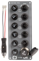 Elektrische Schaltafel 5 Schalter + Anzünder 