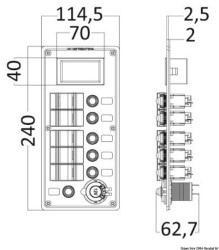 PCAL Schalttafel m. digitalem Voltmeter 9/32 V 