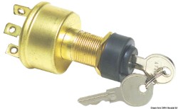 Watertight ignition key 4 positions brass 