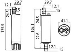Zatapialna pompa odśrodkowa 12V - 18l/min