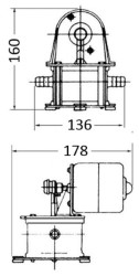 Geiser membranska samousisna kaljužna pumpa 12 V