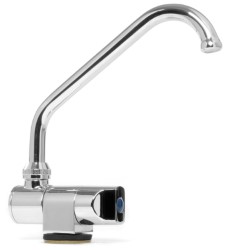 Swivelling faucet, c / w