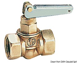 Fuel shut-off valve brass 3/8