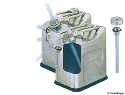 Fuel jerrycan mirror polished SS 20 l 