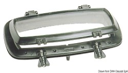 VA-Stahl Bullauge schw. Nylon-Gegenring 320x120 mm 