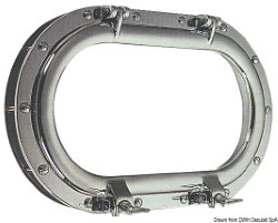 Ch.br. Oval 65x435mm porthole