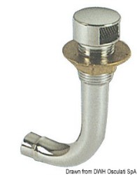 Fuel vent chromed brass elbow 90° right 16 mm 