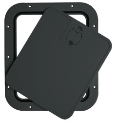 Negro puerta de inspección tapa desmontable 305 x 355 mm