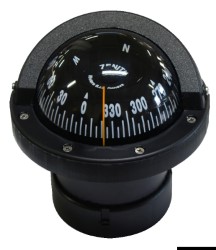 RIVIERA Zenith SLIM 3" čierny kompas, čierna plochá ružica 