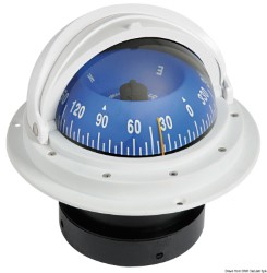 RIVIERA kompas 4" omhullende opening wit/blauw vooraanzicht