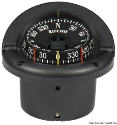 Ritchie Helmsman Compass 3 "3/4 вдлъбнат черен / черен