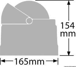 RITCHIE Wheelmark extern kompas 4"1/2 zwart/bla