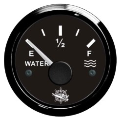 Indicador de nivel de agua 240/33 Ohm negro / negro