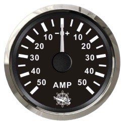 Amperemeter w / shunt 50 En svart / glansigt
